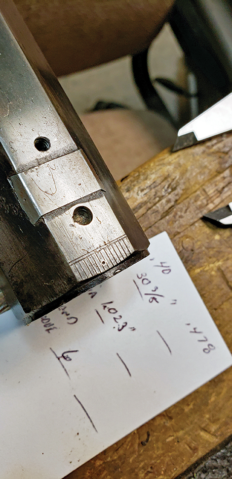 Durkee rifle’s scope adjustment scale and bullet mould.